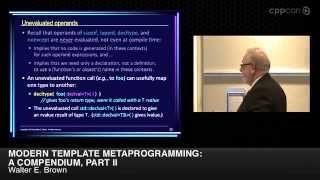 Download the video "CppCon 2014: Walter E. Brown "Modern Template Metaprogramming: A Compendium, Part II""