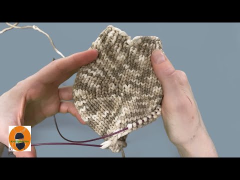 Die Bumerangferse (ohne Löcher) stricken - langsam erklärt