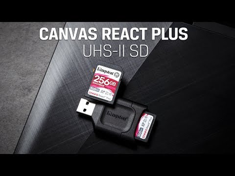 Atminties kortelė Kingston React Plus, SDXC, 64GB, Class 10, UHS-II, U3, V90 video