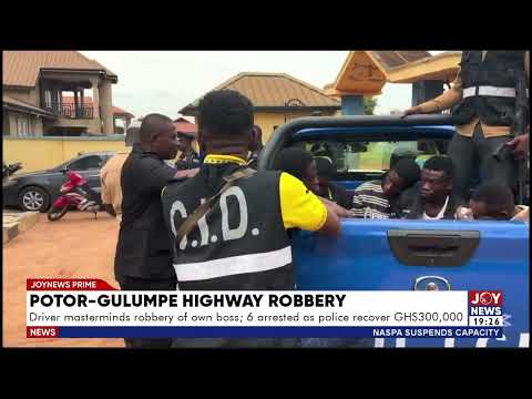 Driver masterminds robbery of own boss, six arrested as police recover GHS300,000