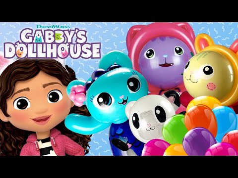 Let's Build ALL THE GABBY CATS with Balloons! | GABBY'S DOLLHOUSE