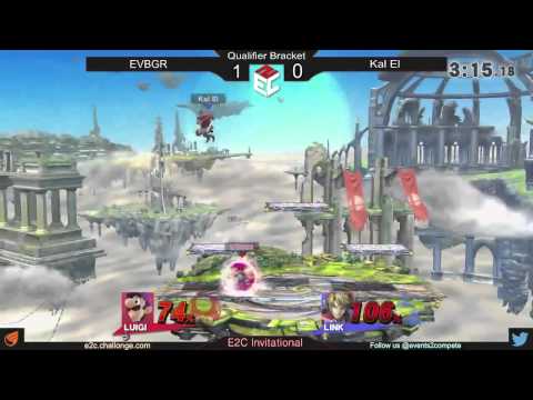 (E2C) Invitational LCB (Singles): EVBGR (Luigi) vs. Kal El (Link)