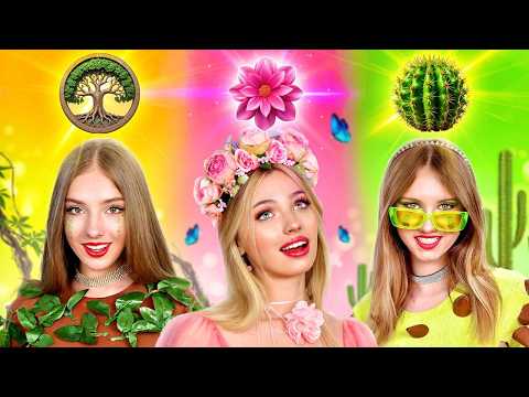 ¡Chica Flor VS Chica Árbol VS Chica Cactus! Chicas Mágicas en la Escuela
