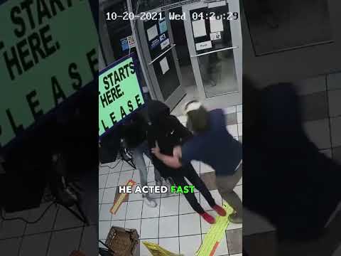 Robber Robbed? This Gas Station Hero Fixed His Gun and Made Him Sweat! #shortvideo #shorts #short