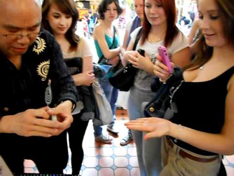 (Funny Magician) The little shop of magic in London's famous Camden Lock Market