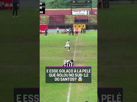 O JOGADOR DA BASE DO SANTOS REPETIU O GOL LENDÁRIO DO PELÉ! #shorts