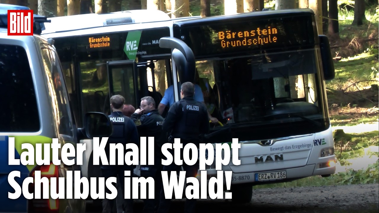 Schulbus-Unfall im Erzgebirge: 16 verletzte Kinder! Großeinsatz in Oberwiesenthal nach Riesen-Knall