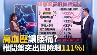 椎間盤突出不是因為搬重物？醫：6成患者病發前「什麼都沒做」！高血壓風險飆 111％？ ft.王思恒 鄭雲龍 譚敦慈 陳之穎｜20260412｜祝你健康 EP29