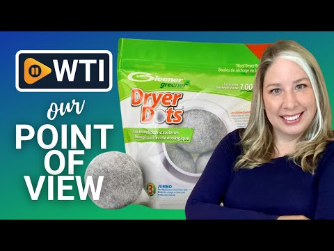 Gleener Dryer Dots Wool Dryer Balls | Extra Large Natural Eco Fabric Softener 3-Pack (Heather Grey) - WTI product video review
