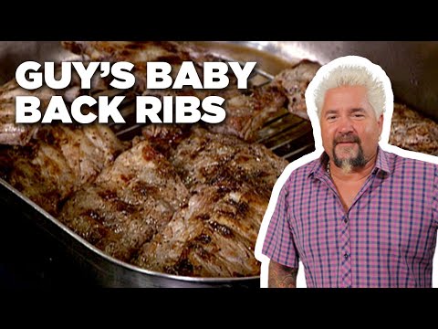 Guy Fieri's Vinegar-Brined Baby Back Rib | Guy's Big...