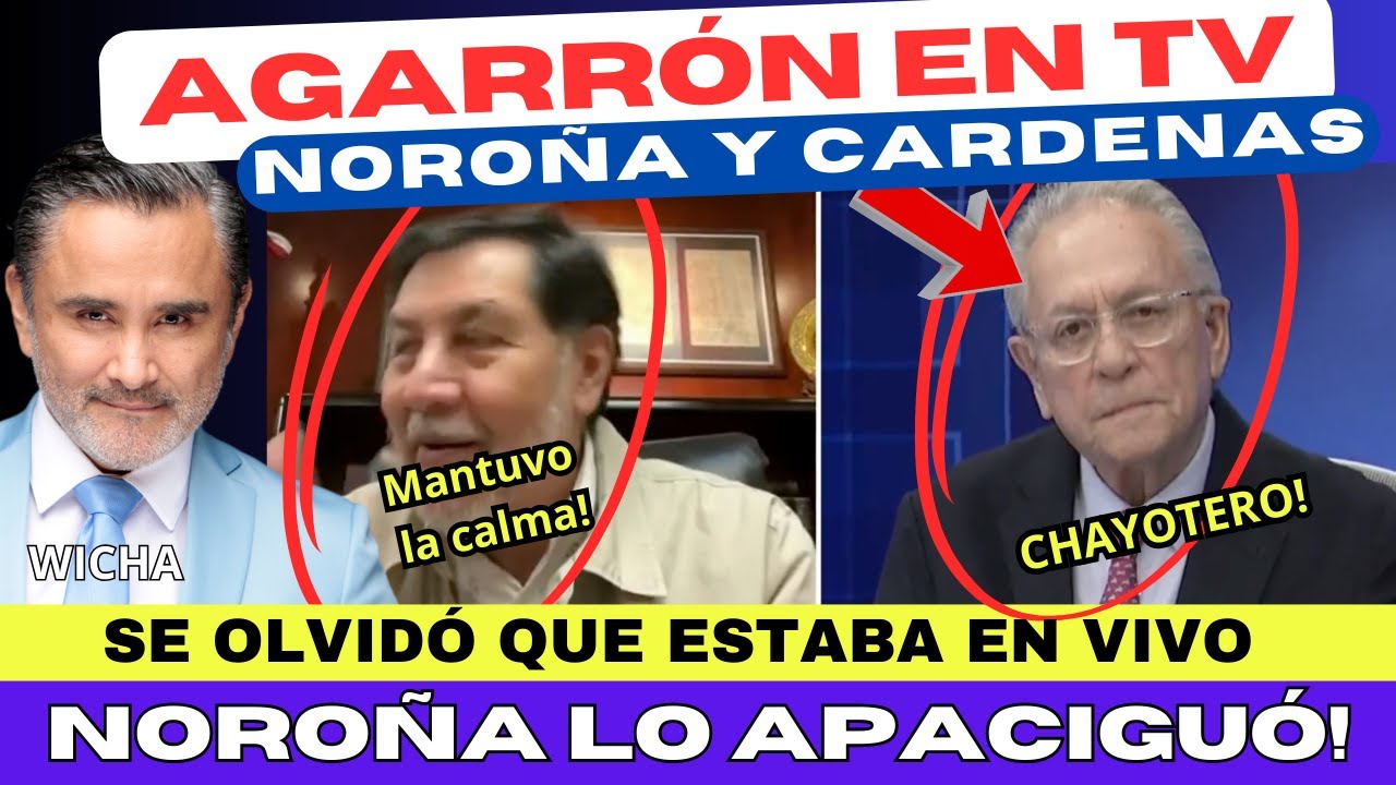 AGARRÓN ÉPICO EN VIVO. NOROÑA Y JOSÉ CÁRDENAS