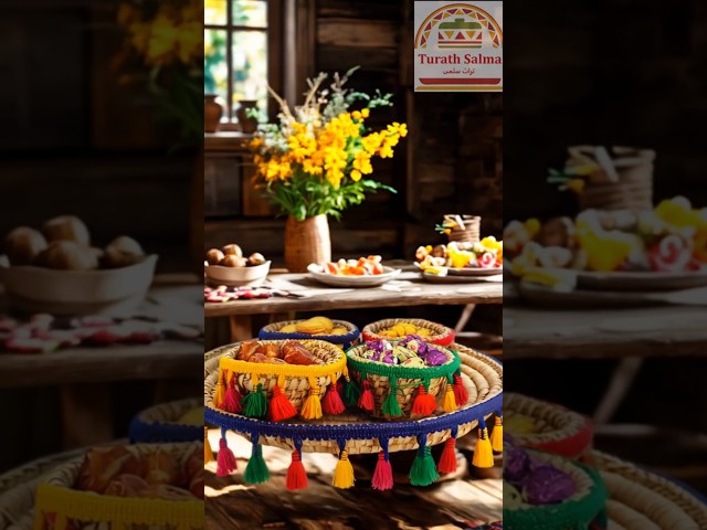 صحن خوص اخضر مع اربع اصناف (مزينة)