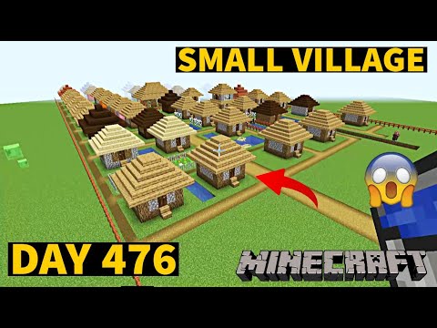 I build Small Village in Minecraft Creative mode 2023 Day 476