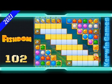 Fishdom Level 102 - Challenge Level - No Boosters - 19 moves (2021)