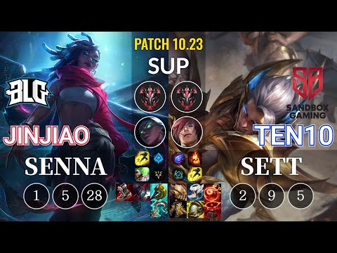 BLG Jinjiao Senna vs SB Ten10 Sett Sup - KR Patch 10.23
