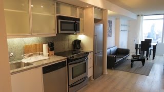 preview picture of video '25 Telegram Mews, TORONTO - 1 Bedroom + Office Suite - Furnished Rentals'