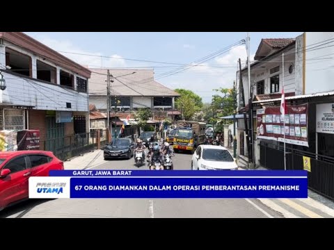 POLRES GARUT AMANKAN 67 ORANG DALAM RAZIA PREMANISME