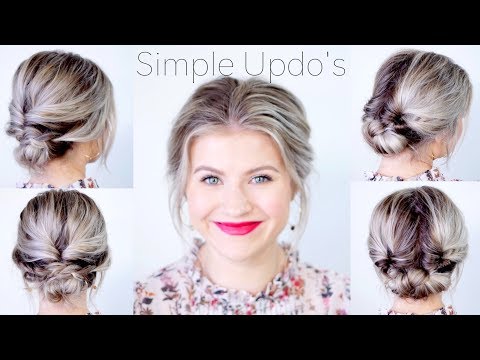 Simple Elegant Updo Hairstyles For Medium Length Hair...