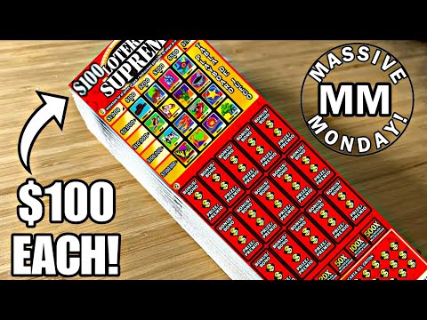HUGE WIN! $100 Lottery Ticket FULL PACK ($1,500--15 tickets) | ARPLATINUM 