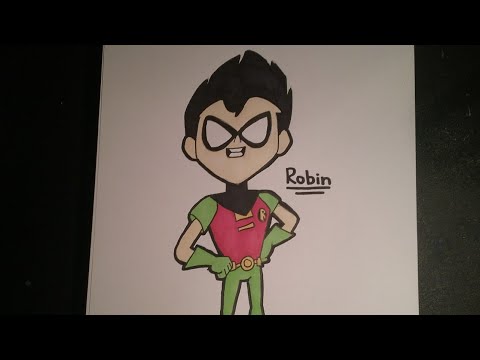 Robin From Teen Titains Go|Speed Drawing