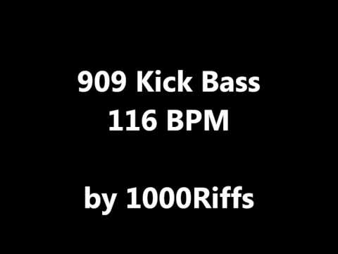 909 Kick Bass Drum : 116 BPM - Beats Per Minute