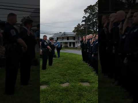 Mt. Airy, MD Police Department being sworn in. 9/11/17.