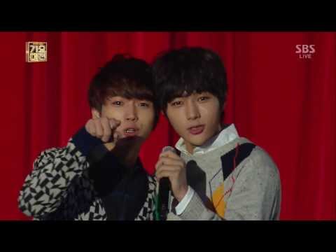 131229 INFINITE Woohyun & Myungsoo CUT - Sleigh Ride @ SBS Gayo Daejun