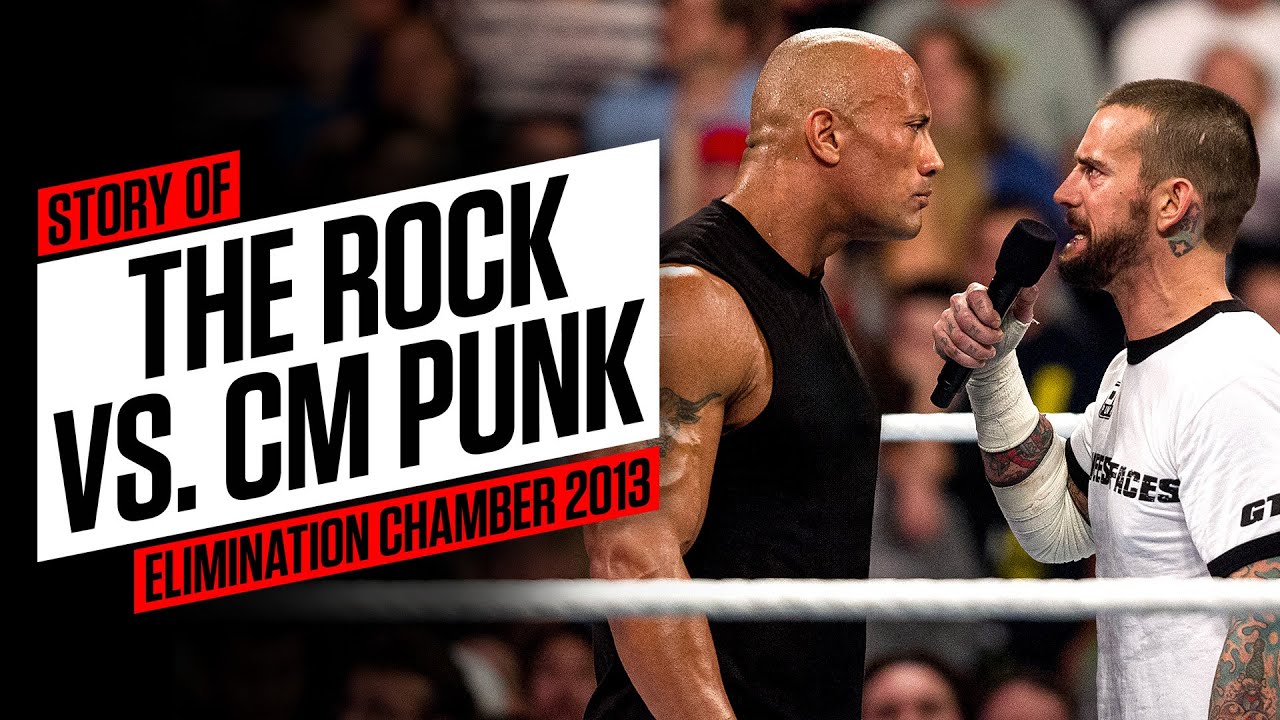 The story of The Rock vs. CM Punk at Elimination Chamber 2013