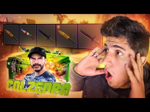 CAIXA de SKINS em HOMENAGEM ao COLDZERA no CS:GO! (retirei 5 facas)