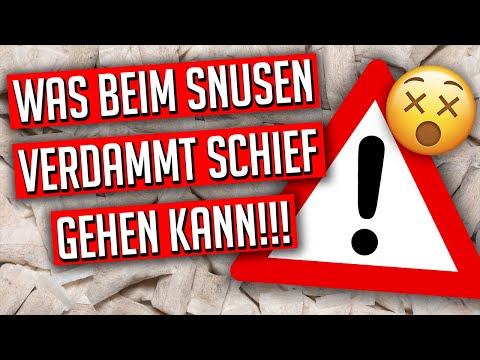 Was beim snusen verdammt schief gehen kann..!! 😵