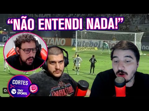 MUITA CONFUSÃO! REAGIMOS AO PÊNALTI FANTASMA BIZARRO EM BRAGANTINO X SANTOS! | CORTES TNT SPORTS