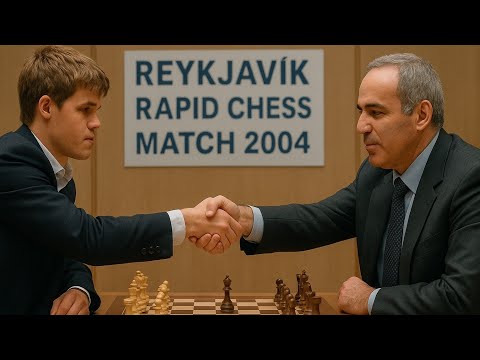 Magnus Carlsen vs Garry Kasparov ◉ Rapid Chess Match, Reykjavik 2004 | Chess Duel