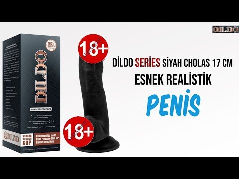 Dildo Series Siyah Cholas 17 Cm Esnek Realisitk Penis
