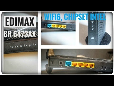 EDIMAX AX3000 Wi-Fi 6 Dual-Band Gigabit Maršrutizatorius 802.11ac 5GHz+2.4GHz video