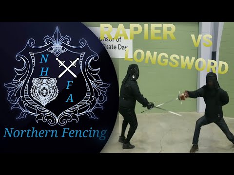 Longsword vs Rapier Sparring HEMA