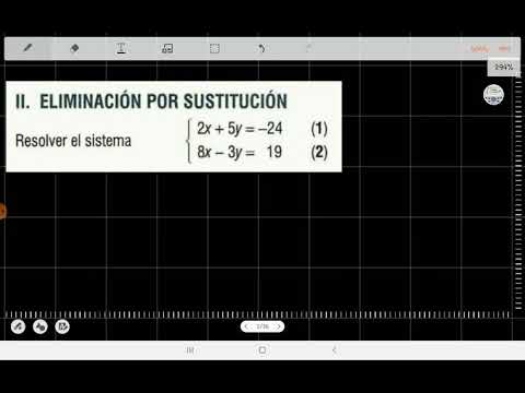 Método de sustitución