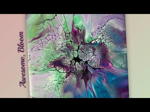 (777) Sheleeart Bloom Technique, Mixing a Tube Paint, Acrylic Fluid Art