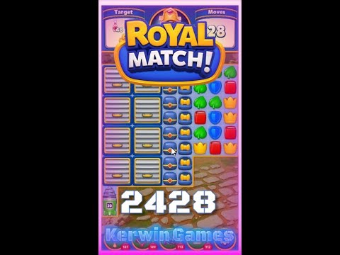 Royal Match Level 2428 - No Boosters Gameplay