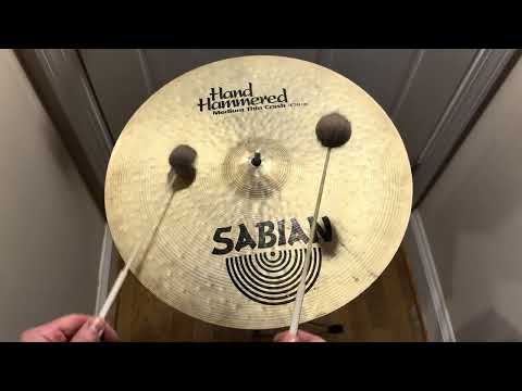 Sabian 16" Hand Hammered Medium Thin Crash Cymbal