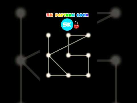 How to SK pattern lock🔐/S💓K pattern lock🔒#pattern #lock #shortsfeed #timelock #lockdown