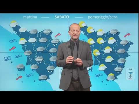 Today's weather conditions in Tuscany - Very cold air arrives with local snow on the hills on Sat...