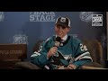 San Jose Sharks #4 overall pick, Will Smith gives shares his story at the NHL Draft in Nashville