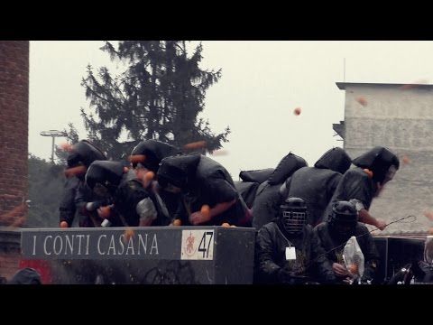 Battaglia arance I Conti Casana e Mercenari - Carnevale Ivrea 2016