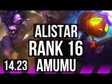 ALISTAR & Miss Fortune vs AMUMU & Hwei (SUP) | Rank 3 Alistar, Rank 16 | NA Challenger | 14.23