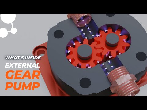 External Gear Pump | Hydraulic Pump | 3D Animation