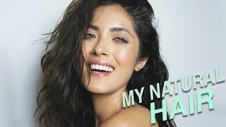 How I Air Dry and Style My Natural Hair | Coarse, Frizzy, Wavy, Textured Hair | Melissa Alatorre
