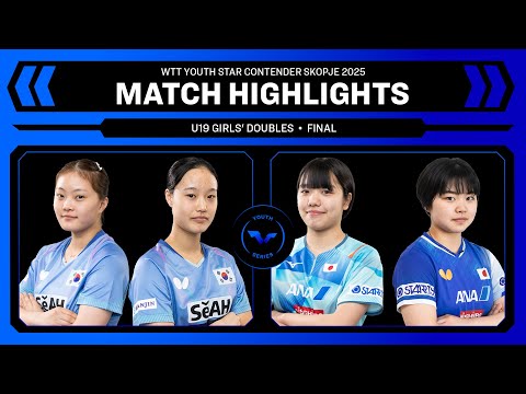 Yoo/Choi vs Aoki/Takamori | U19 GD Final | WTT Youth Star Contender Skopje 2025