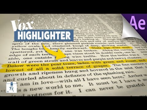 How to Create Vox Highlighter Effect | After Effects