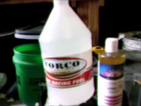 Making racing fuel for remote controlled nitro cars