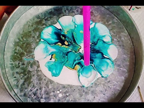 (327) Bloom Tutorial on Functional Art! Acrylic Pouring | Fluid Art| Acrylic Painting